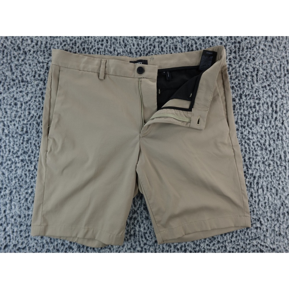 Theory Zaine Slim-Fit Twill Shorts‎ Men's 32" Beige Stone Preppy Classic Golf